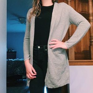 gray cardigan!